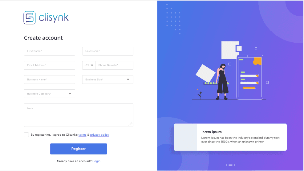Onboarding & sign-up